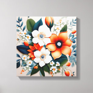Impressão Em Tela Buquê Vibrant Summer Blooms