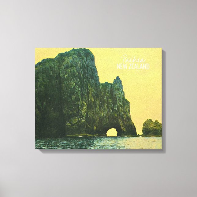 Impressão Em Tela Buraco Nova Zelândia no Rock (Frente)