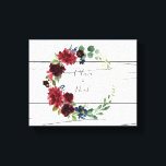 Impressão Em Tela Burgundy Floral Elegante Nomes Russos<br><div class="desc">Flores burgundy doces com elegância doce e uma dica de rusticidade com o doce fundo branco. Isto fará uma bela peça decorativa pendurada na sua parede.</div>