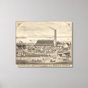 Impressão Em Tela Burlington que fabrica trabalhos do mármore do Co