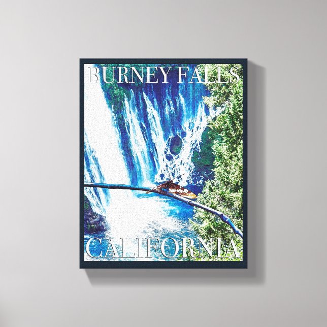 Impressão Em Tela Burney Falls, Poster CA (Frente)