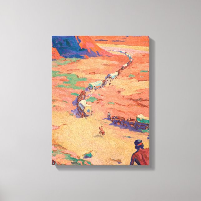 Impressão Em Tela Buscando os intrusos por Maynard Dixon (Frente)