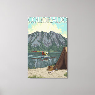 Impressão Em Tela Bush FishingColorado plano
