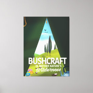 Impressão Em Tela Bushcraft 'Visite a natureza selvagem da Mãe'