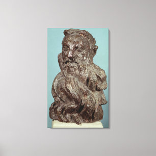 Impressão Em Tela Busto de Auguste Rodin 1909