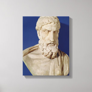 Impressão Em Tela Busto de Epicurus