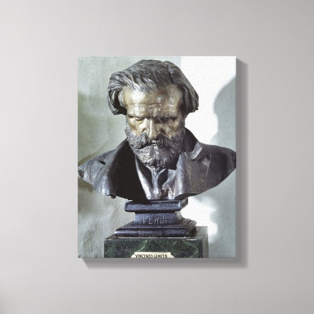 Impressão Em Tela Busto de Giuseppe Verdi (Frente)