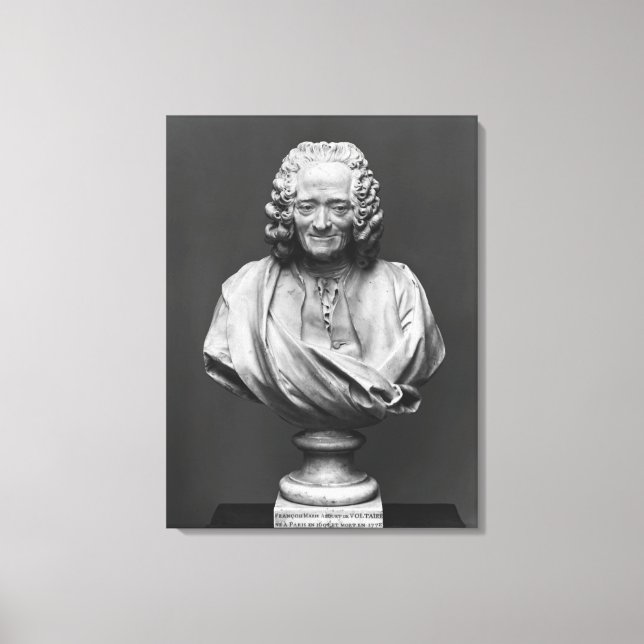 Impressão Em Tela Busto de Voltaire (Frente)