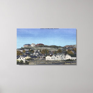 Impressão Em Tela Butte, Montana - Vista de Minas da Escola
