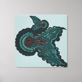 Impressão Em Tela Butterfly Dreams:A Fusion of Flowers and Fantasy