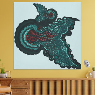 Impressão Em Tela Butterfly Dreams:A Fusion of Flowers and Fantasy