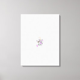 Impressão Em Tela Butterfly Fairy Tattoo Vetor - Vintage Floral Art