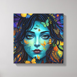 Impressão Em Tela Butterfly Maid