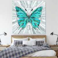 Butterfly Mosaic - Emerald Green e Cinzas
