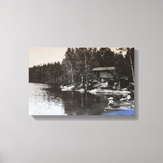 Impressão Em Tela Cabana Clássica no Lago