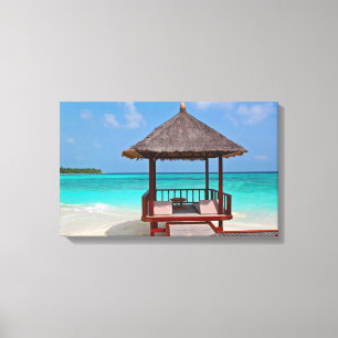 Impressão Em Tela Cabana perfeita da praia
