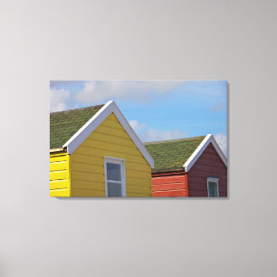 Impressão Em Tela Cabanas da praia Southwold, Inglaterra