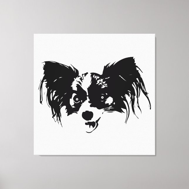 Impressão Em Tela Cabeça de cão engraçada (Frente)