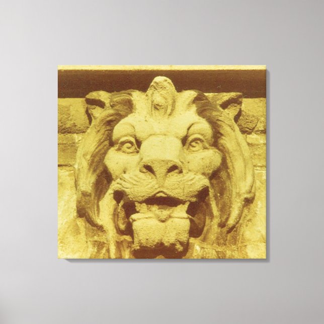 Impressão em tela - Cabeça de Leão (Frente)