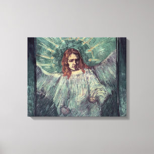 Impressão Em Tela Cabeça de um anjo, após Rembrandt, 1889