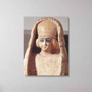 Impressão Em Tela Cabeça de uma estátua de Ishtar, vestindo a