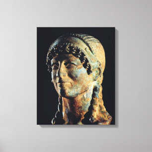 Impressão Em Tela Cabeça de uma mulher de Etruscan