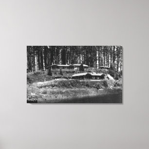 Impressão Em Tela Cabines do recurso de Tahkenitch do lago na costa