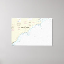 Impressão Em Tela Cabo Hatteras a Charleston Gráfico 11520