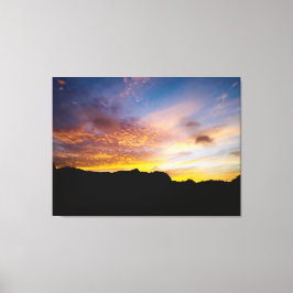 Impressão Em Tela Cabo Verde Pôr do Sol Ardente Fotografia de Montan