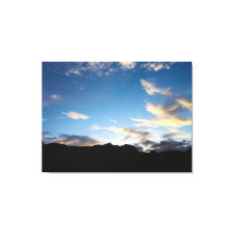 Cabo Verde Silhueta da Montanha Crepuscular Céu Ou