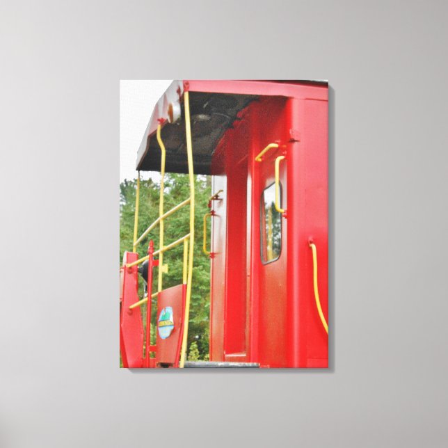 Impressão Em Tela Caboose Adirondack Train Scenery (Frente)