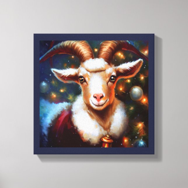 Impressão Em Tela Cabra de Natal 4 (Frente)
