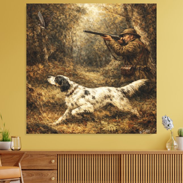 Impressão Em Tela Caça à galinhola  (Insitu(Sala de estar))