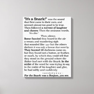 Impressão Em Tela Caça ao Snark por Lewis Carroll