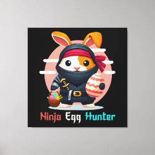 Impressão Em Tela Caçador de Ovos Ninja