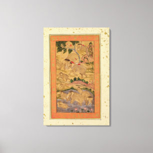 Impressão Em Tela Caçadores que capturam elefantes, do grande Clive