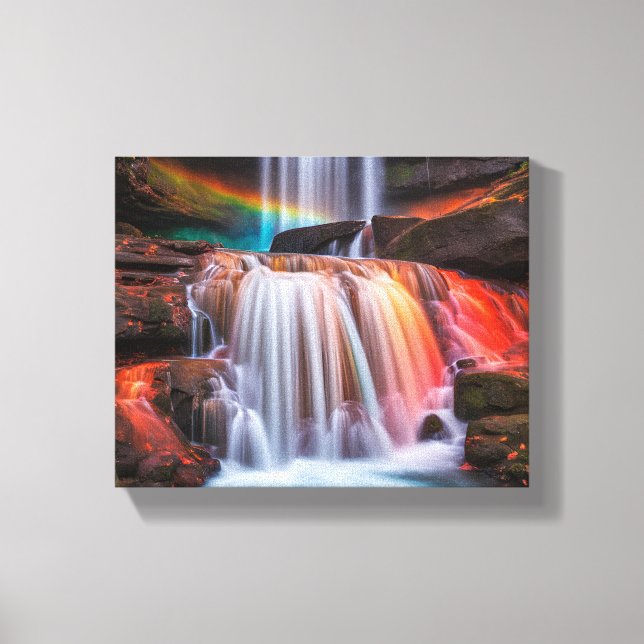 Impressão Em Tela Cachoeira (Frente)