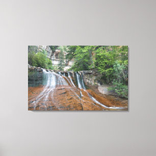 Impressão Em Tela Cachoeira, Parque Nacional Zion, Utah, EUA
