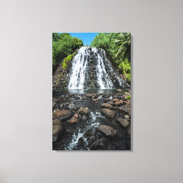 Impressão Em Tela Cachoeira Tropical Kepirohi (Frente)