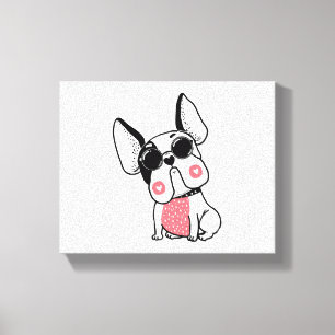 Impressão Em Tela cachorrinho fofo