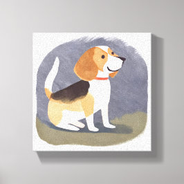 Impressão Em Tela Cachorro Beagle | Cachorrinho de Estimação Fofinho
