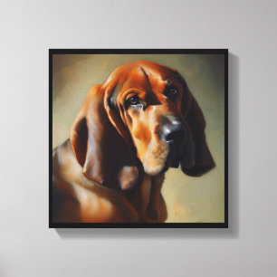 Impressão Em Tela Cachorro Bloodhound