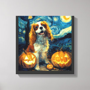 Impressão Em Tela Cachorro Cute Cavalier King Charles Spaniel Hallow