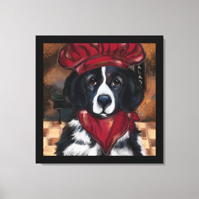 Impressão Em Tela Cachorro da Terra Nova (Frente)