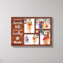 Impressão Em Tela Cachorro de Colagem de Fotos para Memória de Pet P