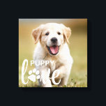Impressão Em Tela Cachorro de Papoila Bonita Com Amor Personalizado<br><div class="desc">Puppy Love! Comemore seu melhor amigo com a impressão personalizada de tela de fotos de cachorros. Esta canvas de cachorro faz o presente perfeito para novos donos de filhotes e mães de cachorros. Personalize com a sua foto favorita do cachorro. COPYRIGHT © 2020 Judy Burrows, Black Dog Art - Todos...</div>