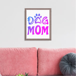 Impressão Em Tela Cachorro Mãe