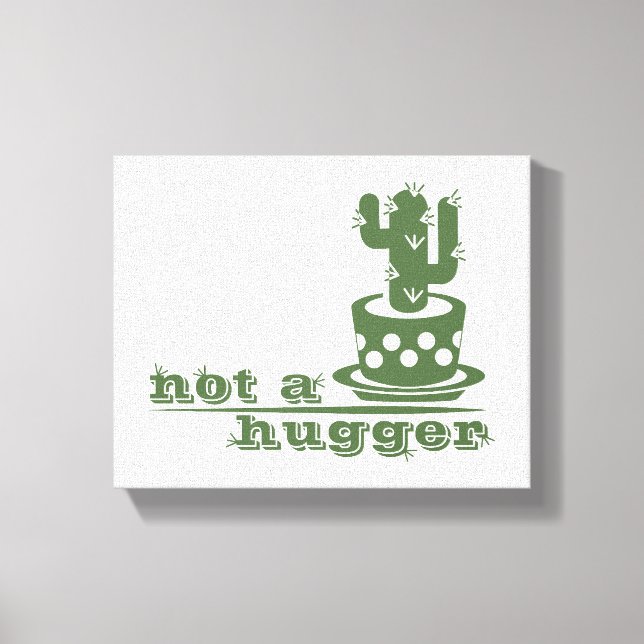 Impressão Em Tela Cactos não é um cacto engraçado (Frente)