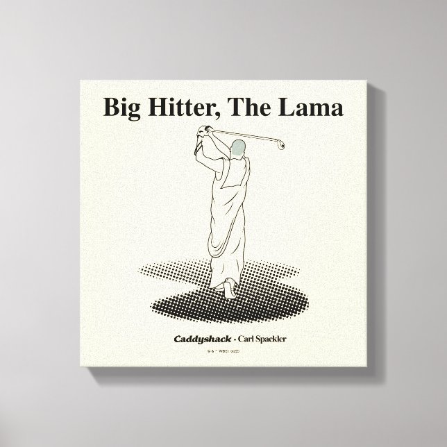 Impressão Em Tela Caddyshack | Big Hitter, The Lama (Frente)