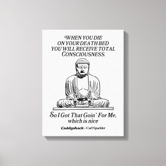 Impressão Em Tela Caddyshack I Got That Going For Me (Frente)